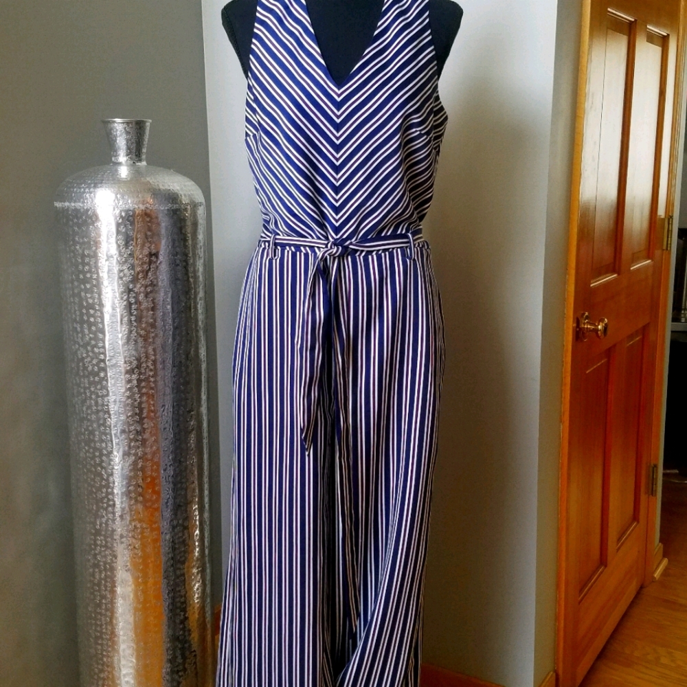 Banana Republic Striped Jumpsuit 